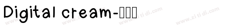 Digital cream字体转换